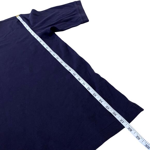 LAND'S END Men's Navy Blue Polo Size L 42-44 (100% PIMA COTTON) - Picture 6 of 6